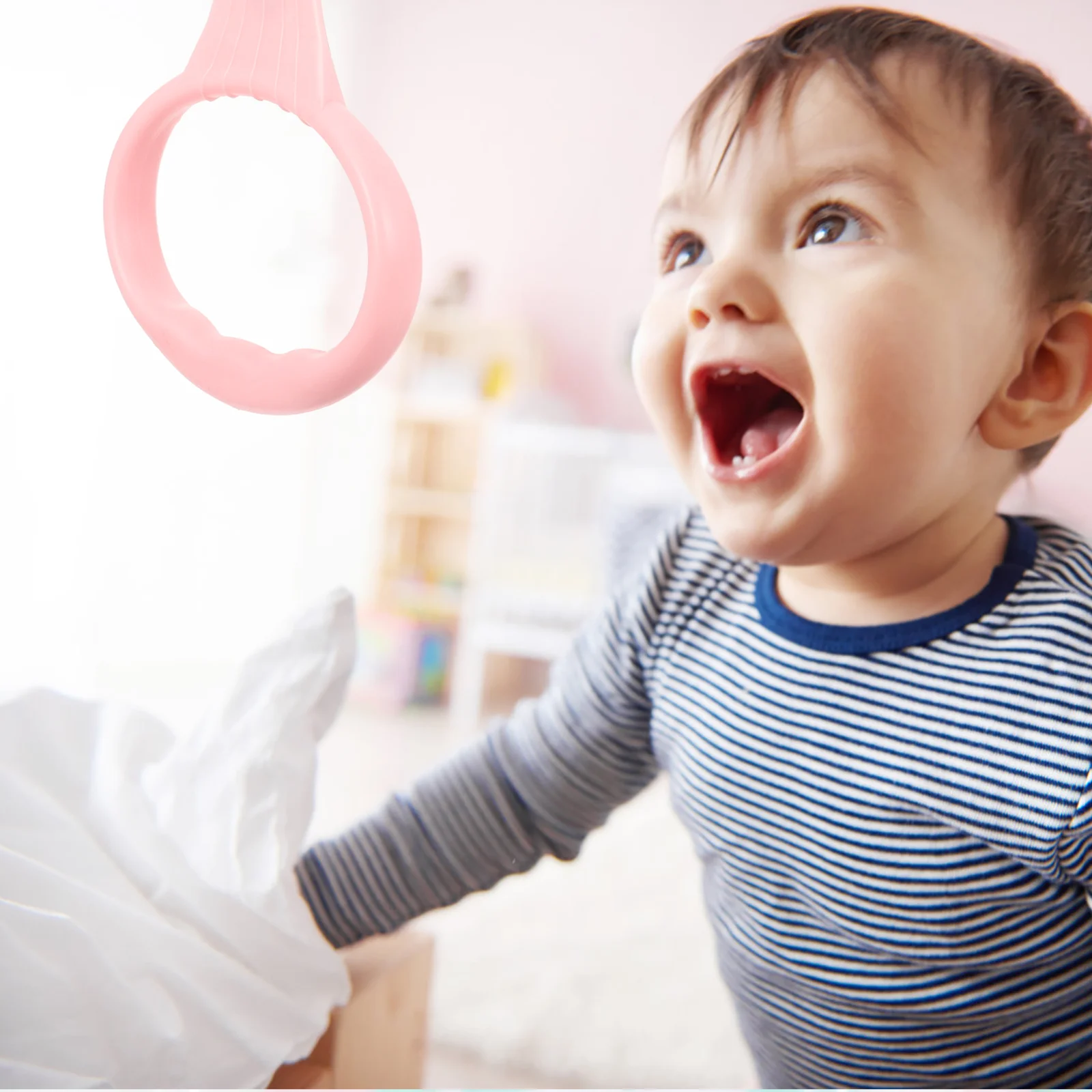 Anello da tiro per lettino per bambini Strumenti di assistenza alla camminata per bambini Culla Apprendimento infantile Anelli in piedi Bambino