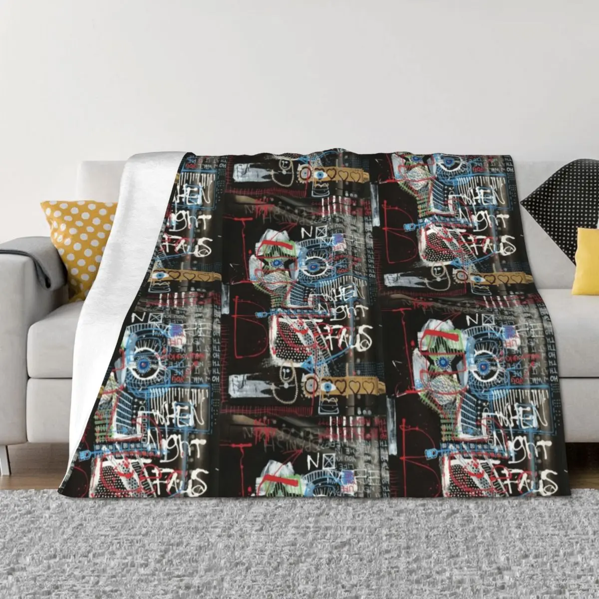 

Contemplating Throw Blanket warm for winter Sofas cosplay anime Blankets