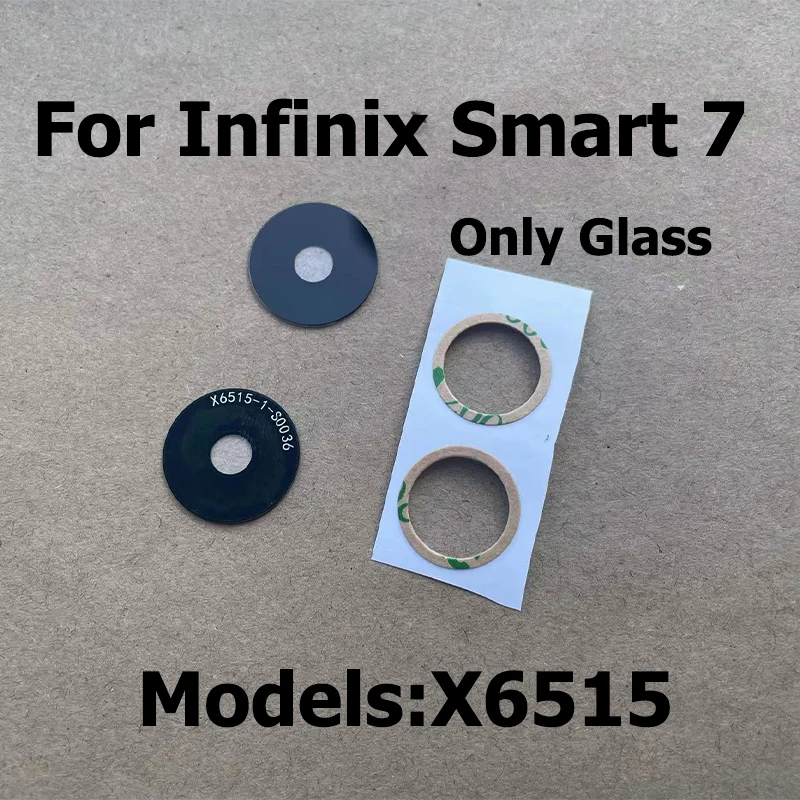 

Camera Glass Cover Back Camera Glass Lens Replacement With Glue Sticker Repair Parts For Infinix Smart 7 X6515