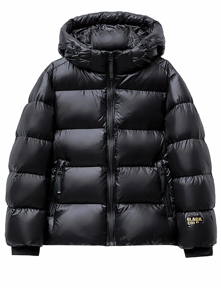 

Winter 2026 New Black Gold Short Cotton Jacket Women's High-End Ultra-Thick Couples Cotton Coat Thickened Outerwear
