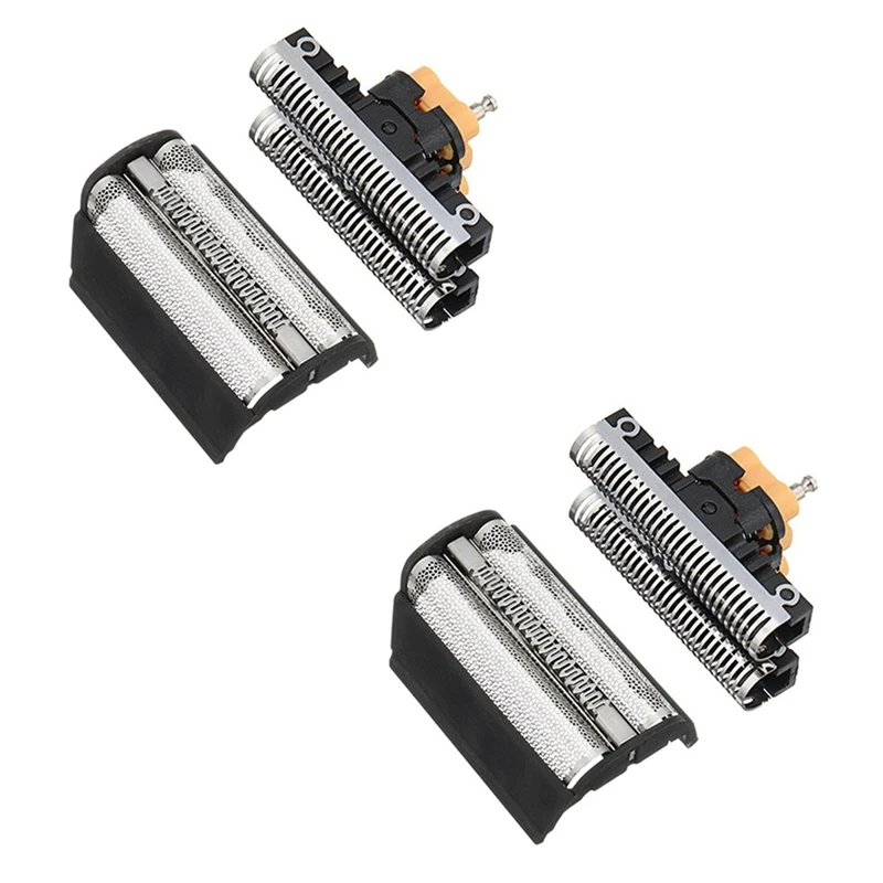 Tela de substituição e moldura para Braun Razor, Shaver Series 3, 310, 31B, 5000/6000, 350, 360, 380, 5312, 5485, 5610, 5614, 5443, 2 Pcs