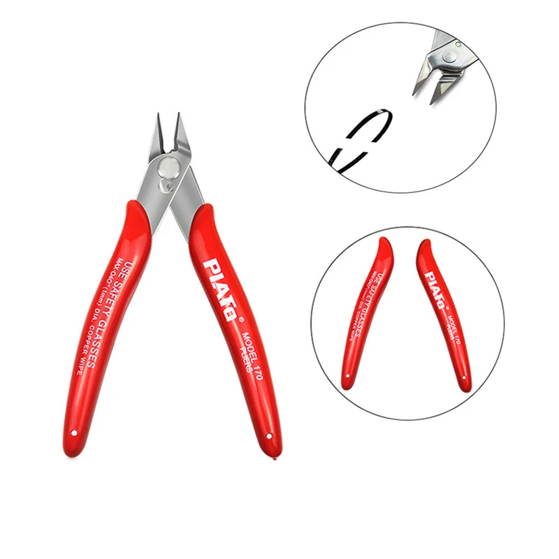 Multifunctional Wire and Cable Shears Precision Electronic Flush Shears Stainless Steel Pliers Hand Tools DIY Trimmer