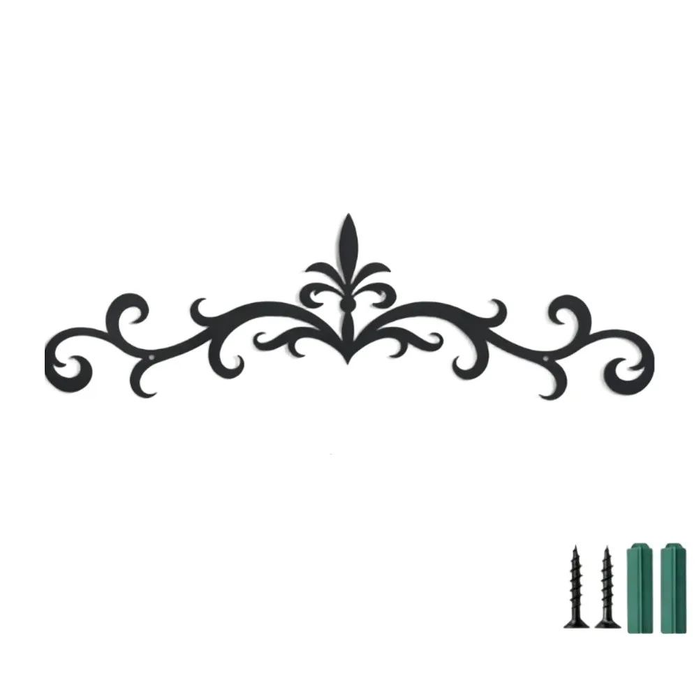 Metal Wall Art with Elegant Scroll For Design for Home Use Reflecting for retro Wrought Iron TraFor Dition anFor D Spatial