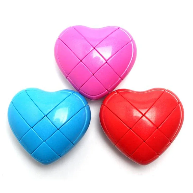 Cuore d'amore Cubo magico 3x3x3 Velocità Puzzle Giocattolo educativo speciale per bambini e bambini Rompicapo Cubing Puzzle educativo per