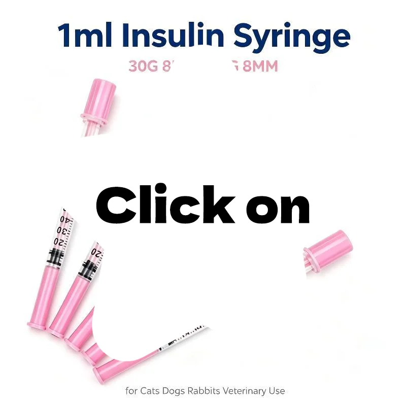 10Pcs Beauty 1ml Pink Insulin Syringe Needle 8mm In Blister Pack Disposable For Beauty Machine Tool Supply For Daily Use