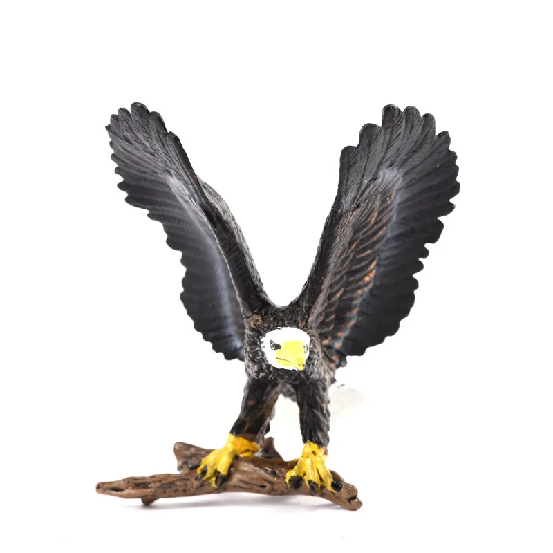 Simulation Eagle PVC Forest Animal Bionic Toys Big Bird Plastic Model Decoration Props Prank Baby Funny Gift  Children\'s Toys