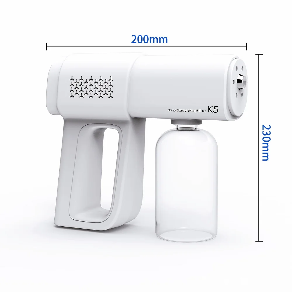 380Ml Professional ไฟฟ้ามือถือ Nano Sprayer เครื่องไร้สายแอลกอฮอล์ Sanitizer ฆ่าเชื้อ Fogger Touchless Sanitization