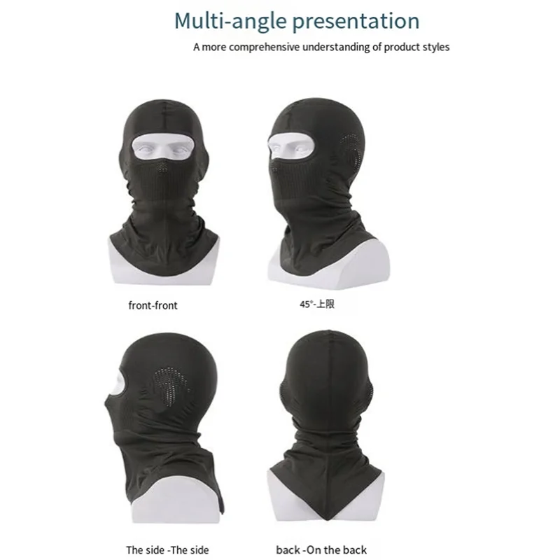 

AA88 Ледяная шелковая солнцезащитная маска, анфас, спортивный головной убор, маска для езды на велосипеде и мотоцикле