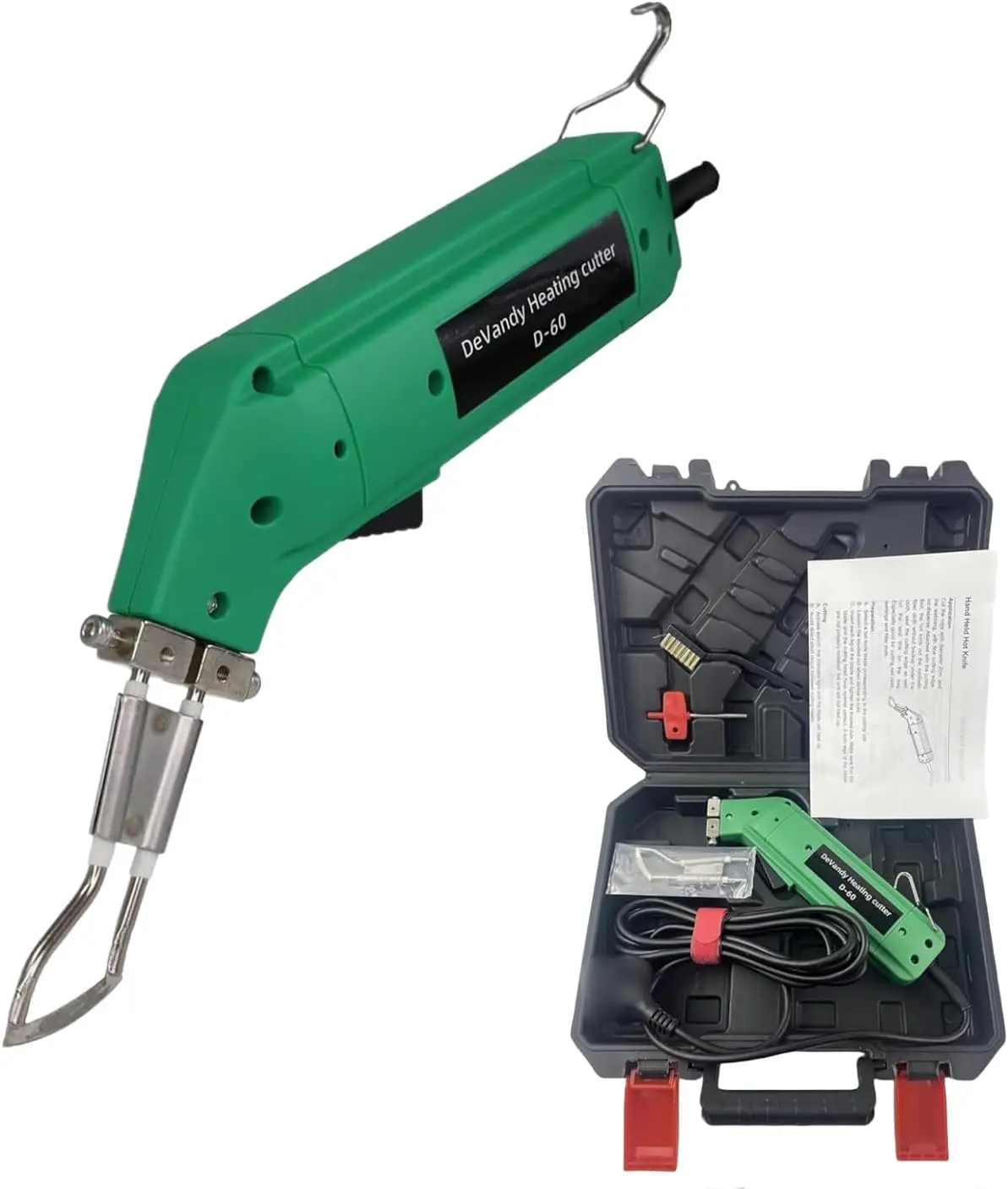 

60W 110V/220V Electric Hot Knife Cutter Kit Ribbon Rope Cutter Melting Fabric Cloth PVC Rope Nylon DIY GS Certified Heated