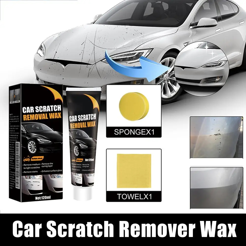 120ml Car Scratch Remover Paint Care Tool Auto Swirl Remover Scratch Repair Polishing Body Compound Anti Scratch Wax Fast Acting