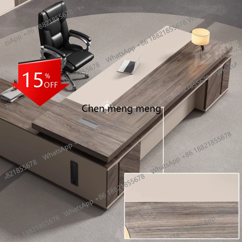 A139 Minimalist Corner Boss Office Desk Modern Secretary Light Luxury Unusual Art Standing Desks Drawers Bureau Meuble Furniture
