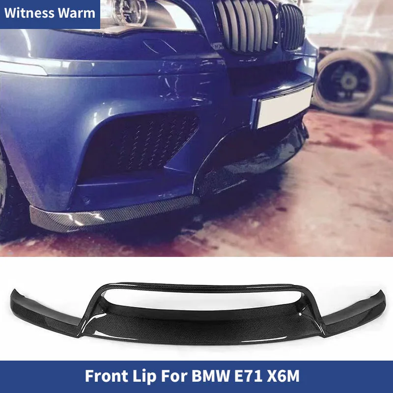 

Car Front Bumper Lip Spoiler Splitters Carbon Fiber for Bmw X6M E71 Front Shovel 08-14