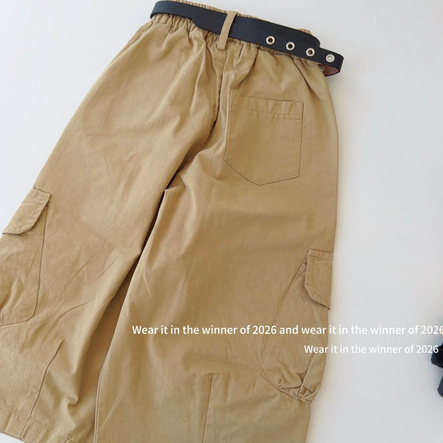 Girls Pants 2026 Spring and Autumn New Children's Clothing Korean Style Girl Baby Retro Casual Overalls Wide Leg Pants