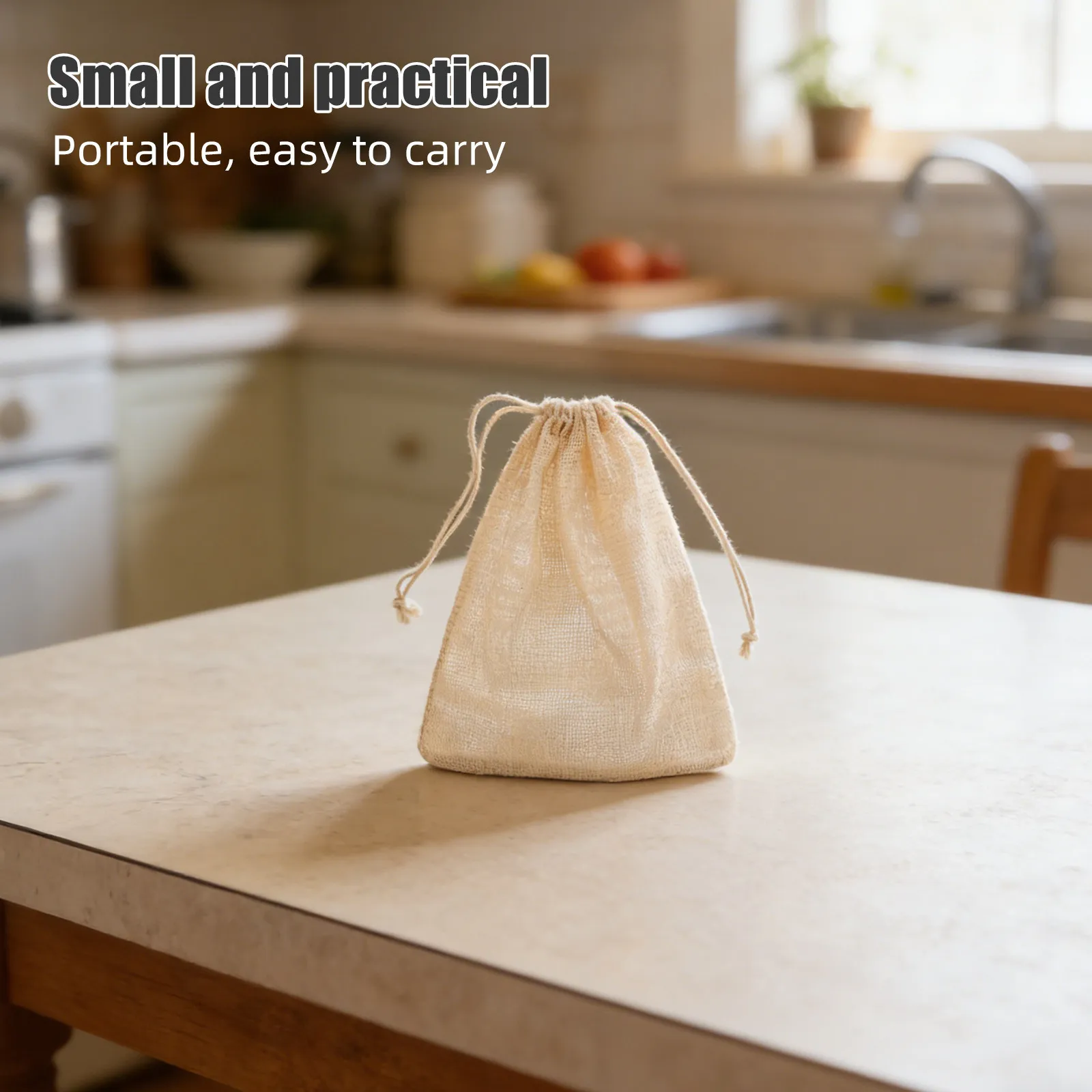 6Pcs High Temp Resistant Cotton Seafood Boil Bags Mesh Steaming Pouches for Outdoor Grilling Home Cooking Crab Lobster Shrimp