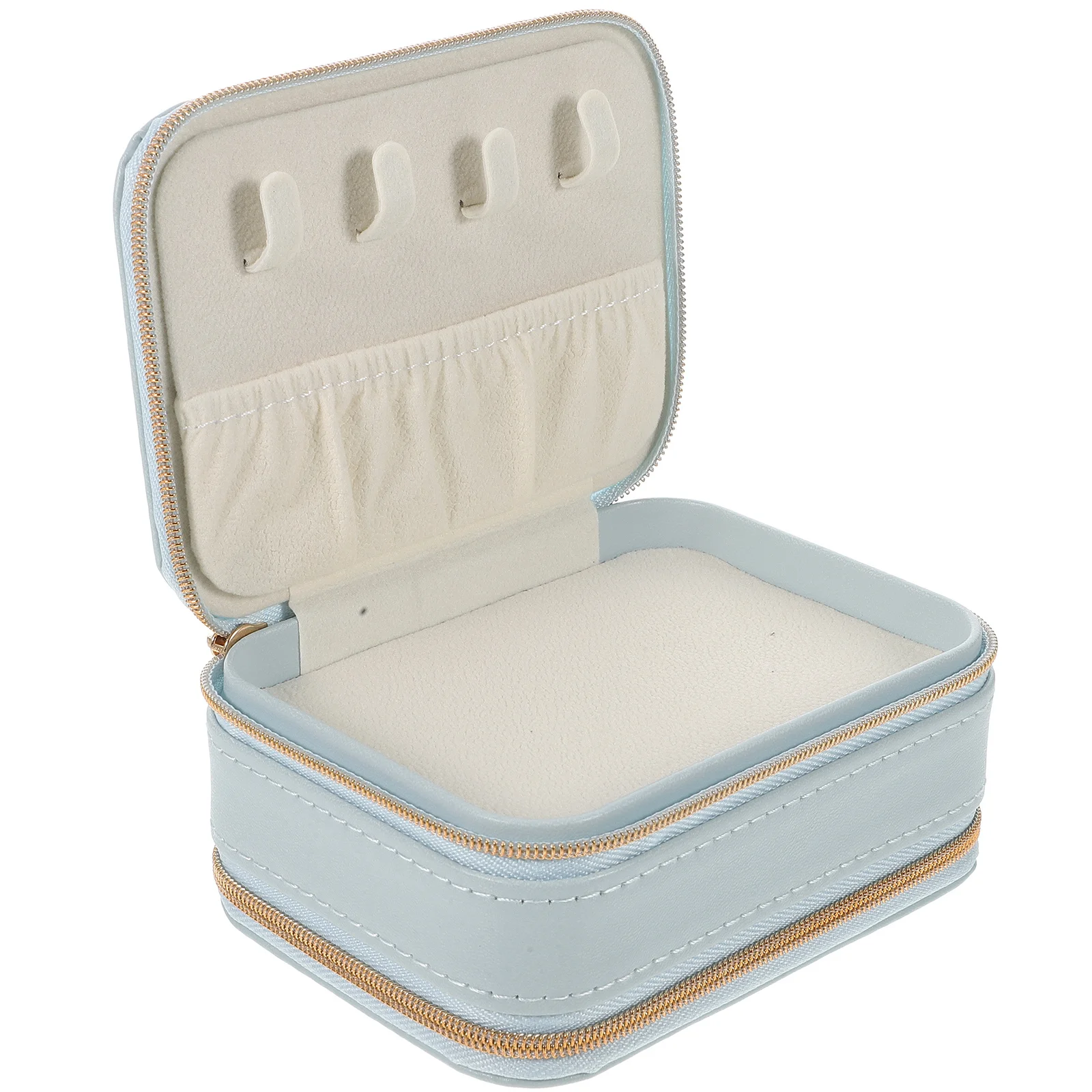 

Double Layer Jewelry Organizer Box Compact Small Portable Travel Case Necklace Earrings Ring Storage Gift Travel Jewelry Box
