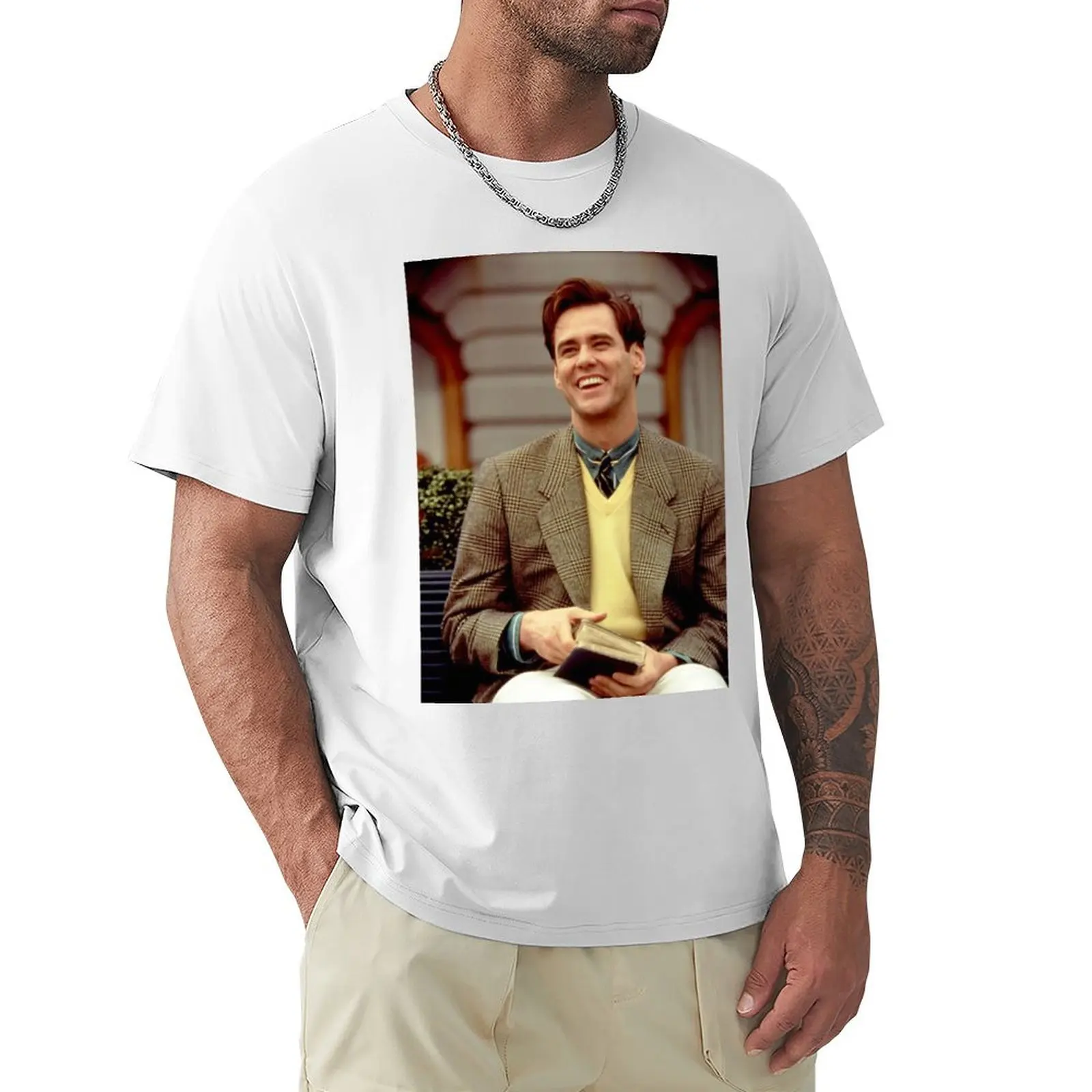 Jim Carrey T-shirt summer tops customs design your own oversizeds plus sizes mens t shirts