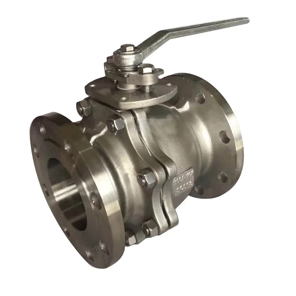 ANSI Material SS304 SS 316l CF8 Stainless Steel 2PC Flange End Manual Ball Valve