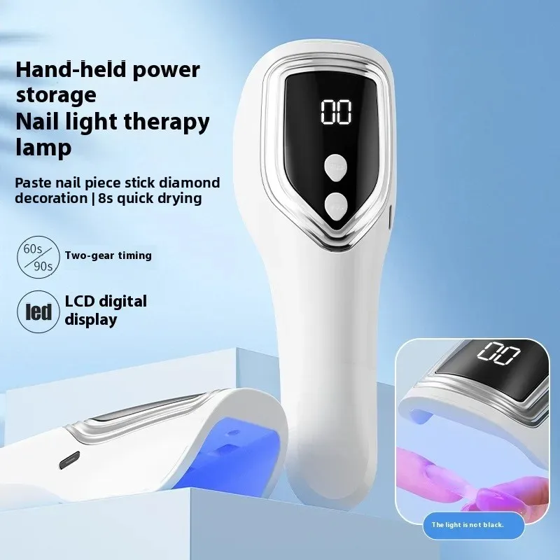 Portable LED ultraviolet lamp, suitable for nail dryer, mini nail salon lamp, rechargeable nail dryer, suitable for gel nail pol