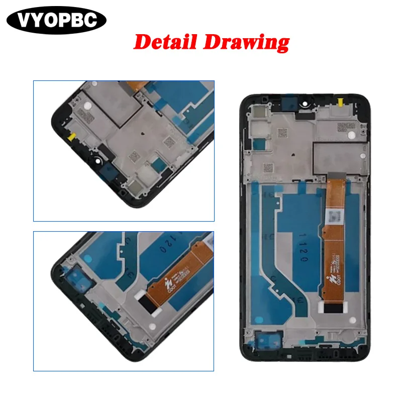 For ALCATEL 3L 2020 Original LCD Display With Frame Panel Digitizer Assembly Repair Replacement Parts 5029Y 5029D 5029 Screen