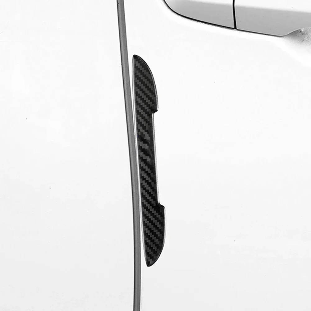 مقبض باب السيارة وعاء خدش حامي ألياف الكربون ملصقات مرآة الرؤية الخلفية حماية قطاع لملحقات السيارات السيارات