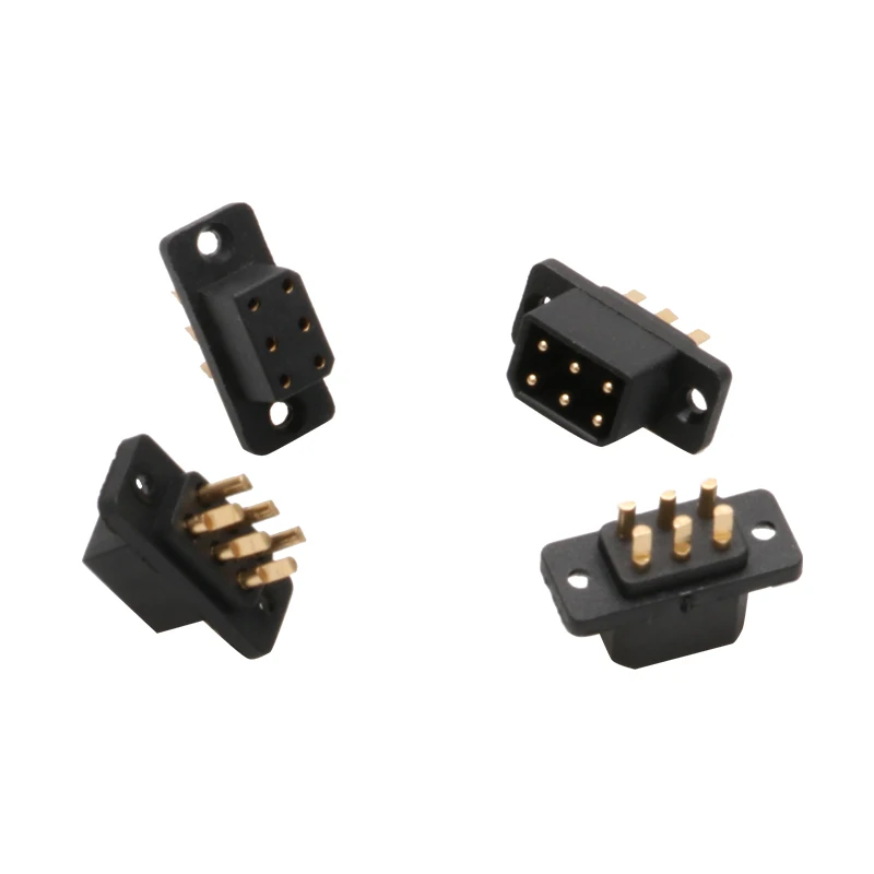 5Pairs MX-6 Pins VTOL Servo Connectors Fast Connect Male Female Plugs Model Accessories Rudder Adapter for RC Turbojet Drone