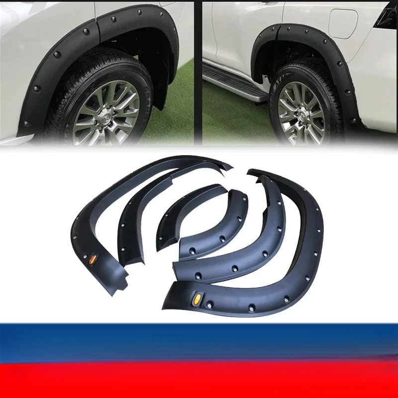 ABS Extended Wheel Arch Fender Flares Fit Prado LC150 2018-2022 4X4 Offroad Exterior Modification Accessories