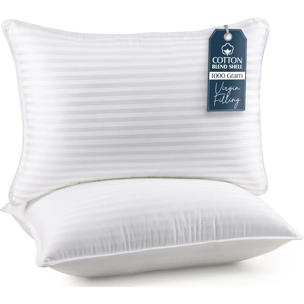 

Queen Bed Pillows, 2-pack, hotel quality, cool and comfortable, suitable for supine, prone, or side sleeping positions