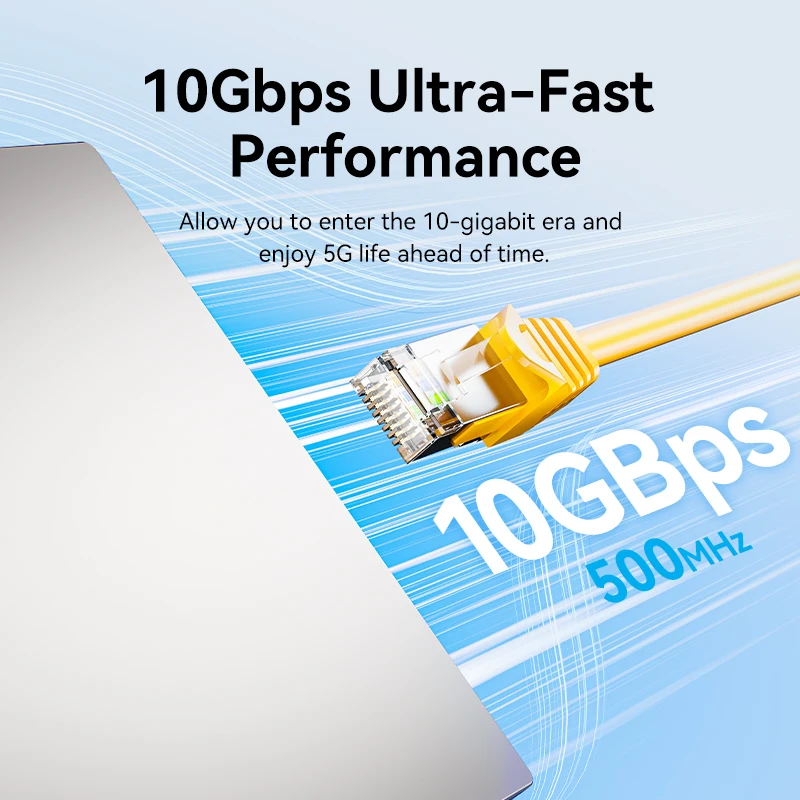 Vention CAT6A Ethernet Cable SSTP RJ45 Lan Network Cable 10 Gigabit High Speed 500MHz Cat6 a Patch Cord for Modem Router Cable