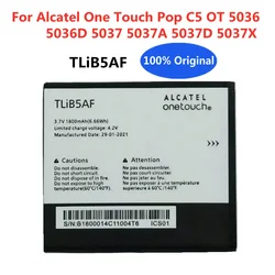 1800mAh Original Pop C5 Battery TLiB5AF For Alcatel One Touch Pop C5 OT 5036 5036D 5037 5037A 5037D 5037X Phone Battery Bateria