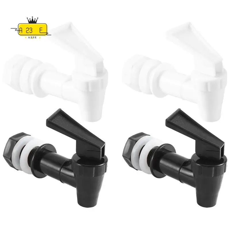 A23E-4 Sets Replacement Cooler Faucet Water Bottle Jug, Dispenser Tap Spigot Spout Water Beverage Lever Pour Dispenser Valve
