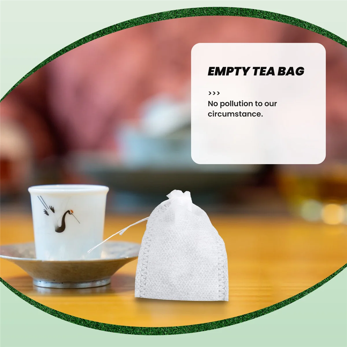 100 Pcs Disposable Empty Tea Bag String Heat Seal Filter Paper