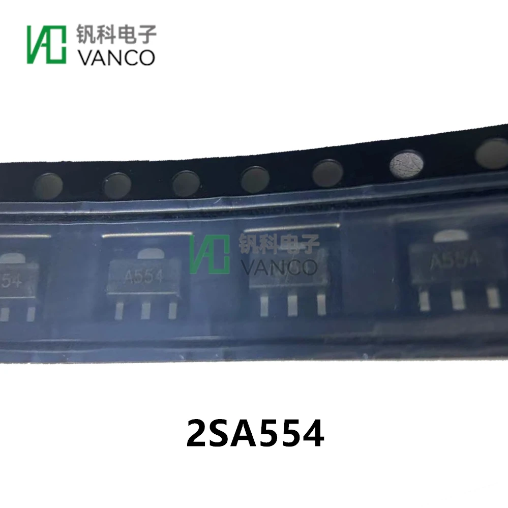 50pcs Transistor Kit 2SA554 PNP 2A SOT-89 In Sctock