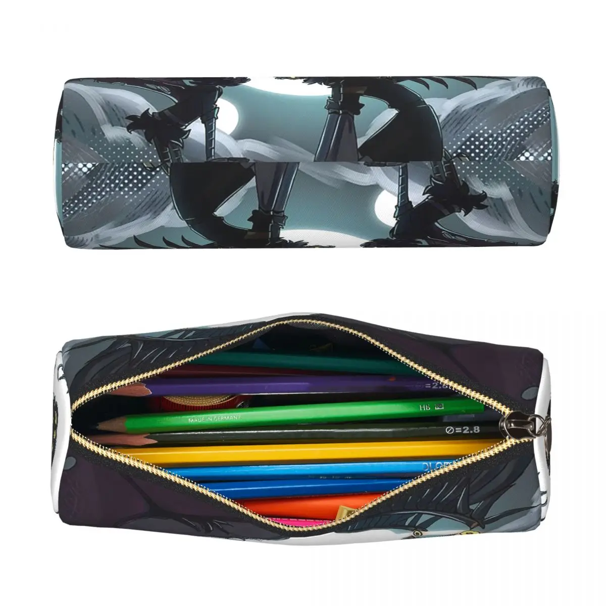 Murder Drones Game Pencil Case for Kids School Pen Box Pencil Bag Stationery Supplies Pen Holder Bag
