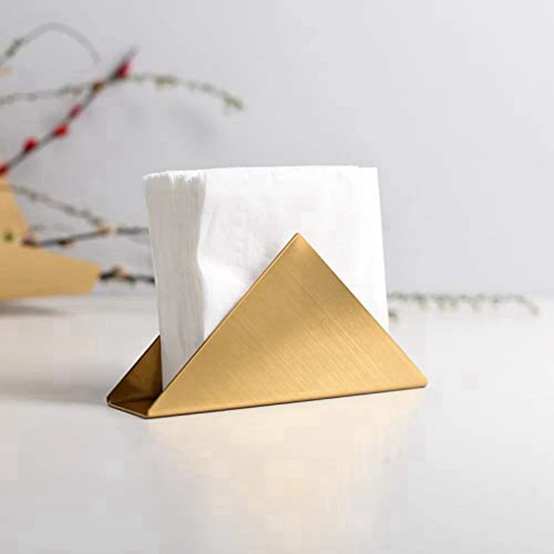 Abwr-pemegang serbet emas, serbet kertas Dispenser tisu baja, pemegang serbet vertikal untuk dekorasi meja makan