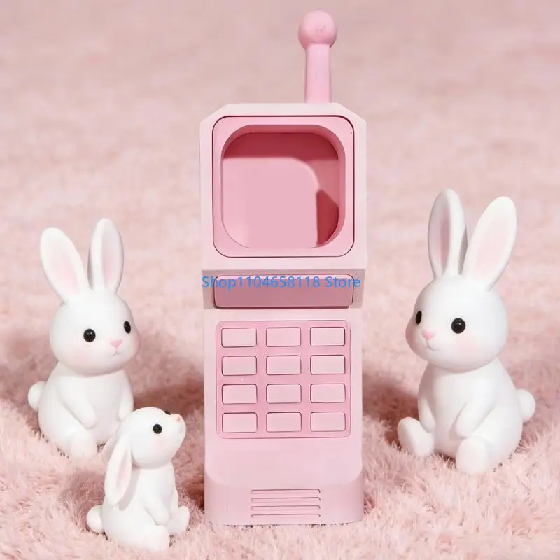 Flexible Silicone Vintage Phone Mold Heat Resistant Detail Multipurpose For Resin Casting Handmade Decoration