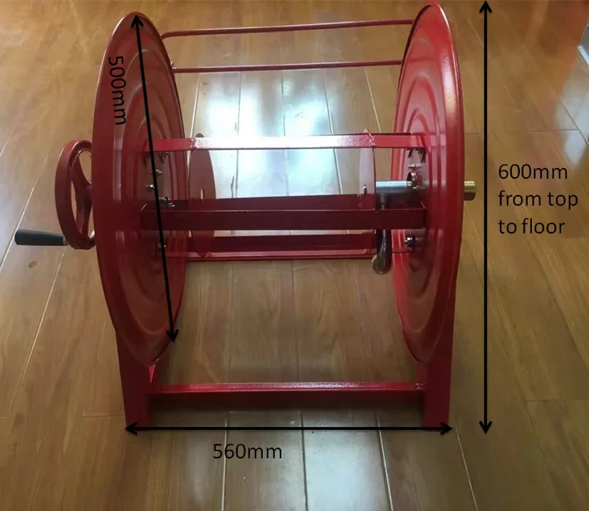 TLF 1"x50m Manico per tubo flessibile in gomma nera ad alta pressione Avvolgitubo per acqua australiano