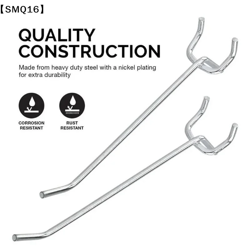 Metal Pegboard Slatwall Hooks Heavy Duty Display Hanging Wall Panel Hooks【SMQ】
