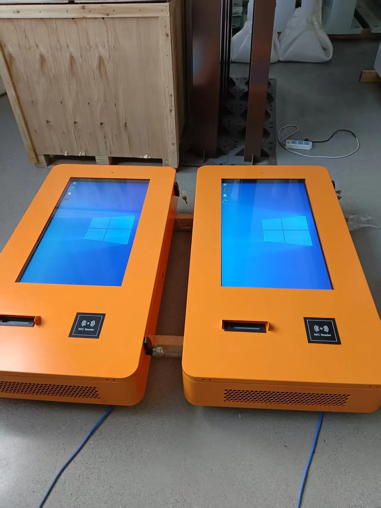 21.5-inch Fast Food Self-Service Kiosk: Countertop/Wall-Mountable Totem With QR Code Scanner & Payment Function
