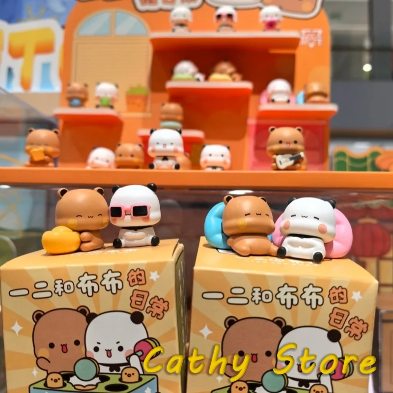 【※人気キャラクター愛情配送】Dudu&Bubuカップル日常フィギュアBOX Genuine Kawaii Bubu And Dudu Daily Blind Box Cute Anime Figure