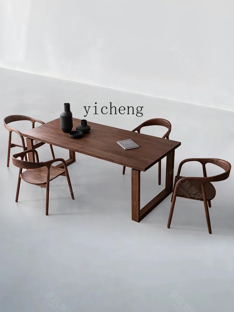 u10 Solid Wood Desk Home Desk Rectangular Study Children Learning Writing Desk Living Room Dining Table