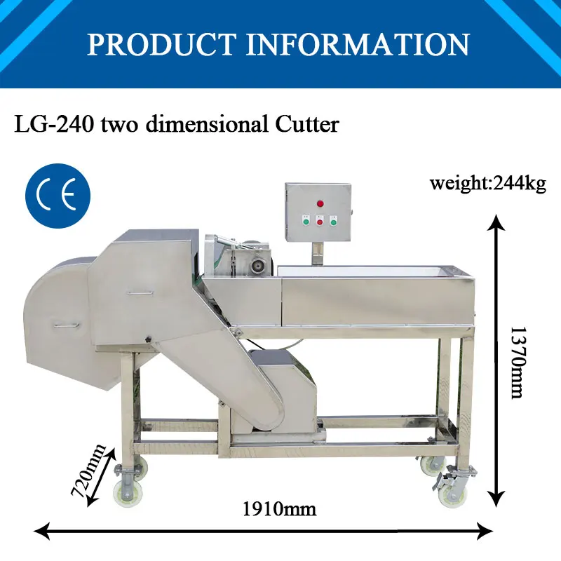 Cut Vegetables Machine Stainless Steel Vegetable Cube Cutter Machine High Speed Cutting Machine