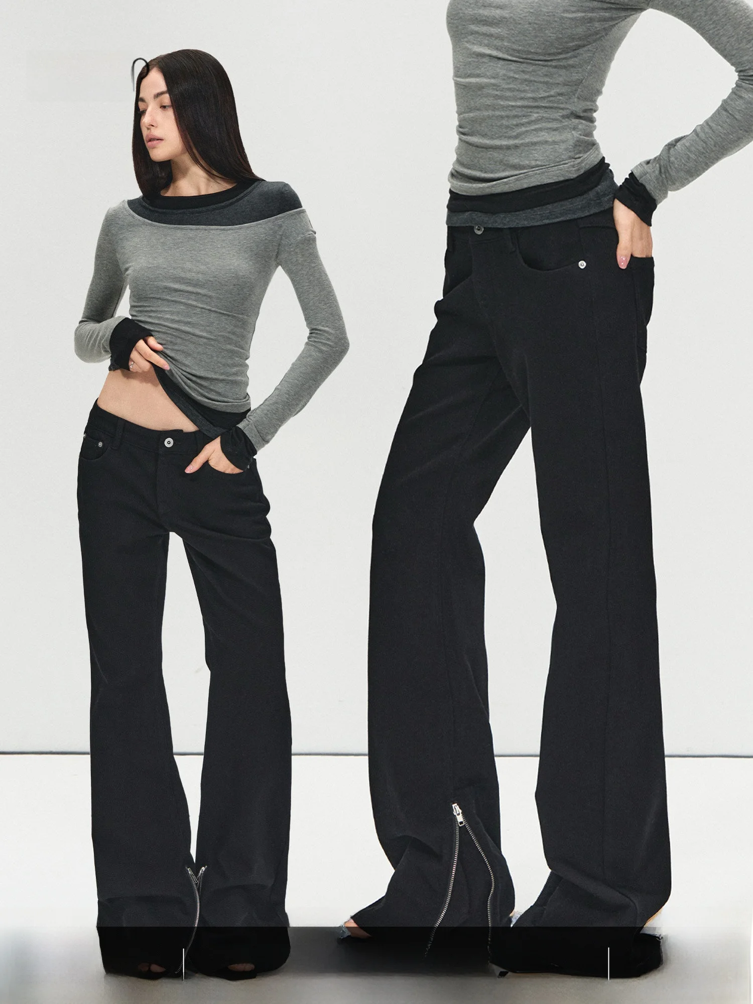 

Женские джинсы Bla Bell Bot Basic Fashion Slim Fit с завышенной талией, универсальная модель на все сезоны, PRRP, ретро-стиль, на молнии, C...