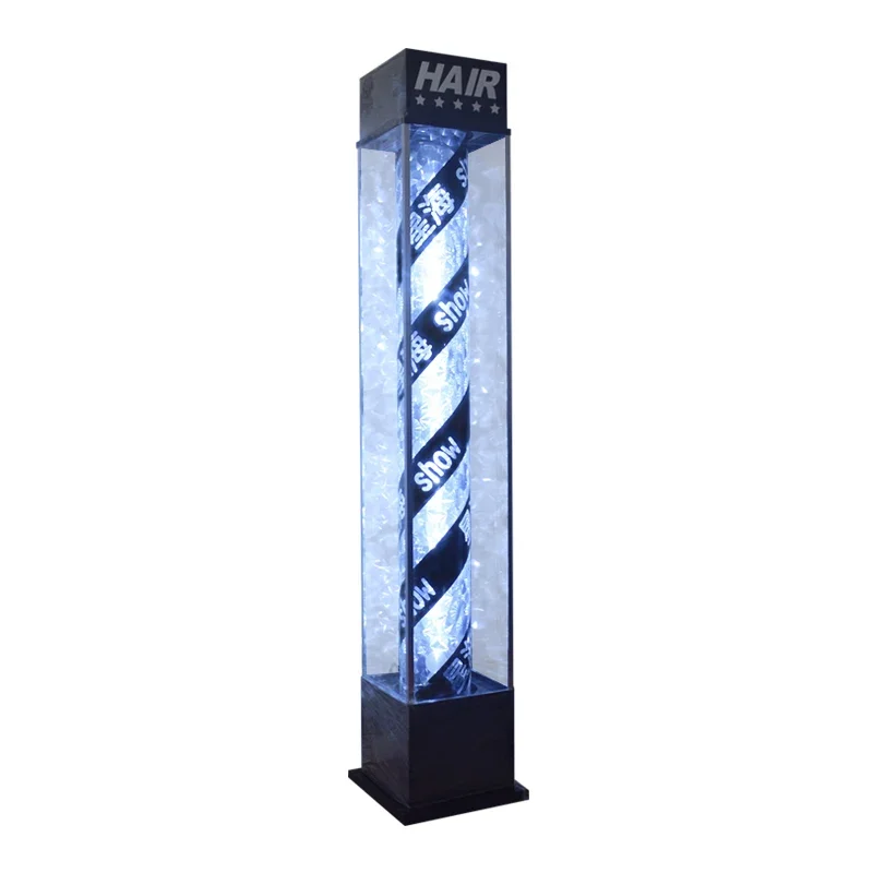 Barber Shop Outdoor Rainproof Full Color Turnlight Beauty Salon Floor LED Turnlight