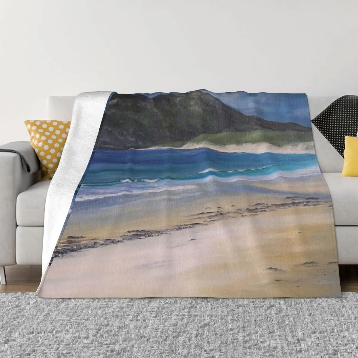 Kiloran Bay, Colonsay, Scotland Throw Blanket Hair Blanket halloween