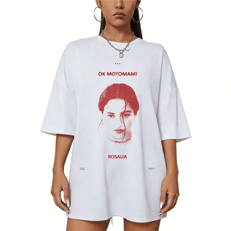 Rosalia Lux Tour 2026 T-shirt Vintage Graphic Print Cotton Tee