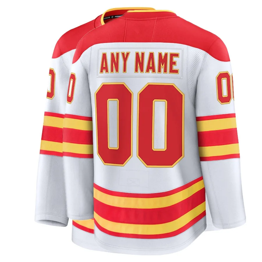 Famous brand Calgary Ice hockey jerseys with embroidered men women youth customized #91 KADRI #52 WEEGAR #10 HUBERDEAU