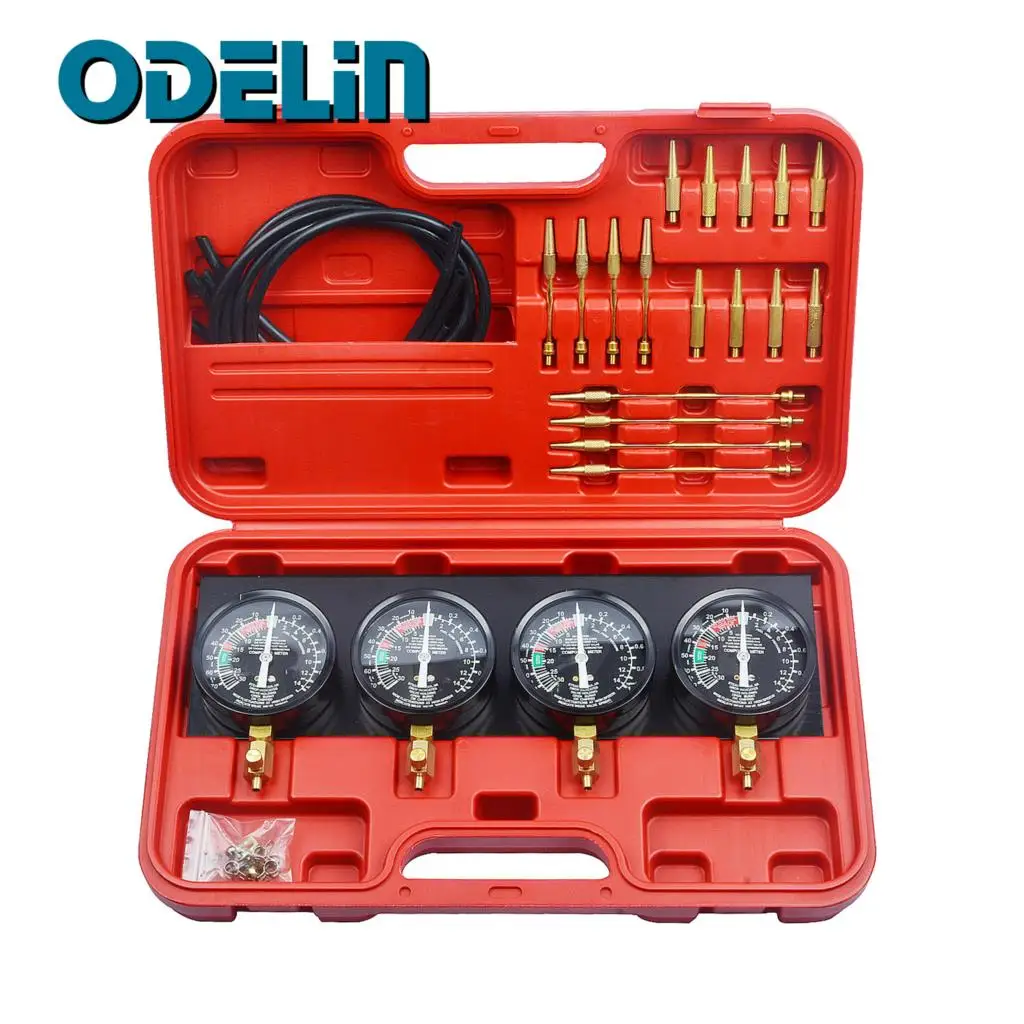 Fuel Vacuum Carburetor Synchronizer Carb Balancer Sync Gauge Set Auto Tool 4 Kit for GS CB KZ XS 550 650 750 850