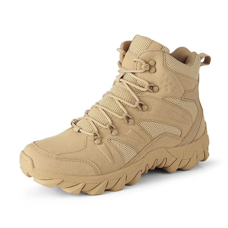 Novo tamanho grande sapatos de caminhada ao ar livre homens plataforma de moda respirável confortável botas de deserto moda casual sapatos masculinos