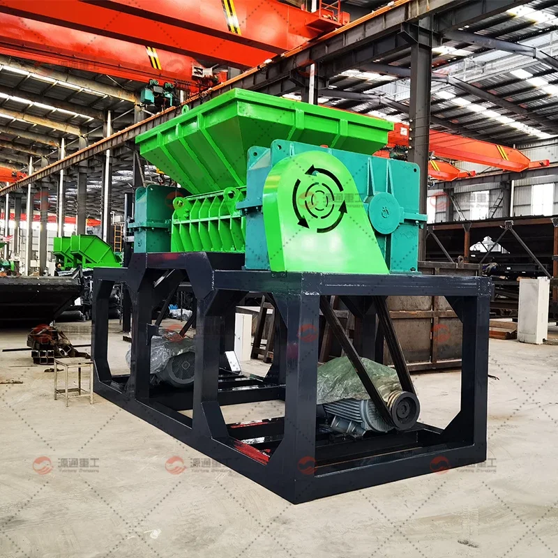 Scrap Metal Double Shaft Shredding Metal Steel Shredder Machine For Recycling Waste