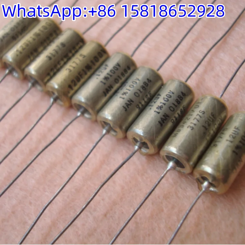 1pcs 100V 0.12UF replacing 0.1UF discontinued US M83421 Sprague JAN 1% oil-immersed guitar capacitors